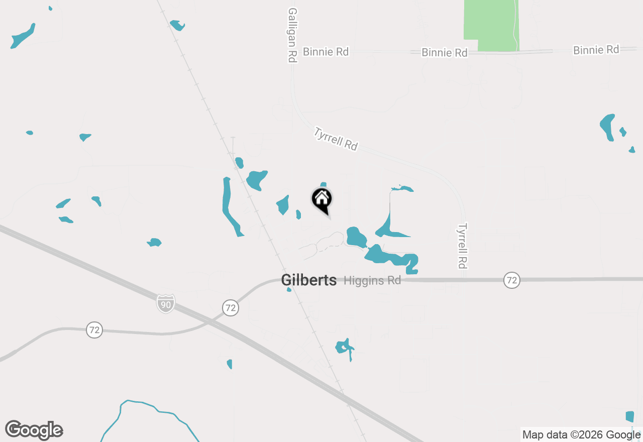 Map of 169 Willey Street, Gilberts, IL 60136