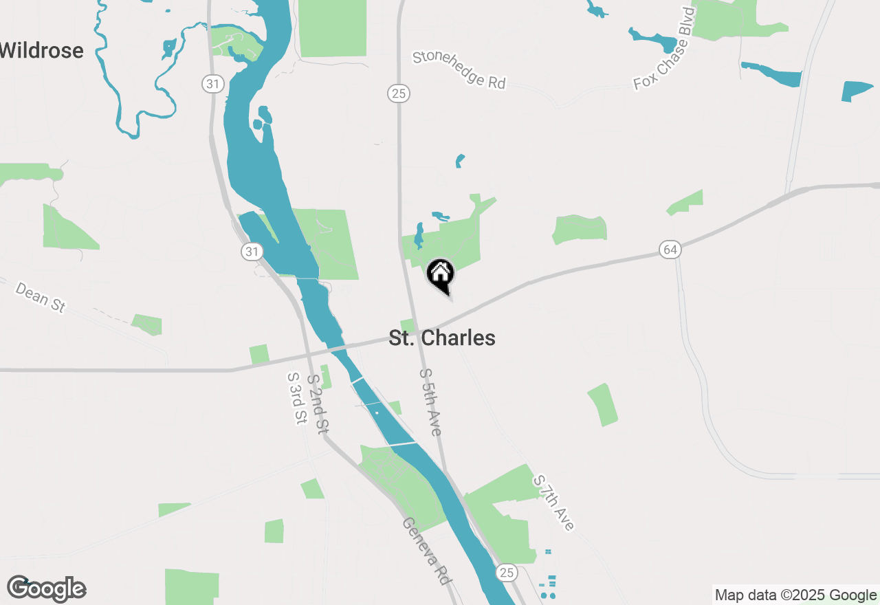 Map of 704 Cedar Avenue, St. Charles, IL 60174