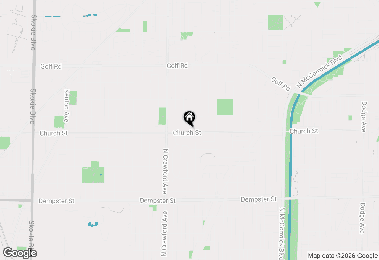 Map of 9200 Avers Avenue, Evanston, IL 60203