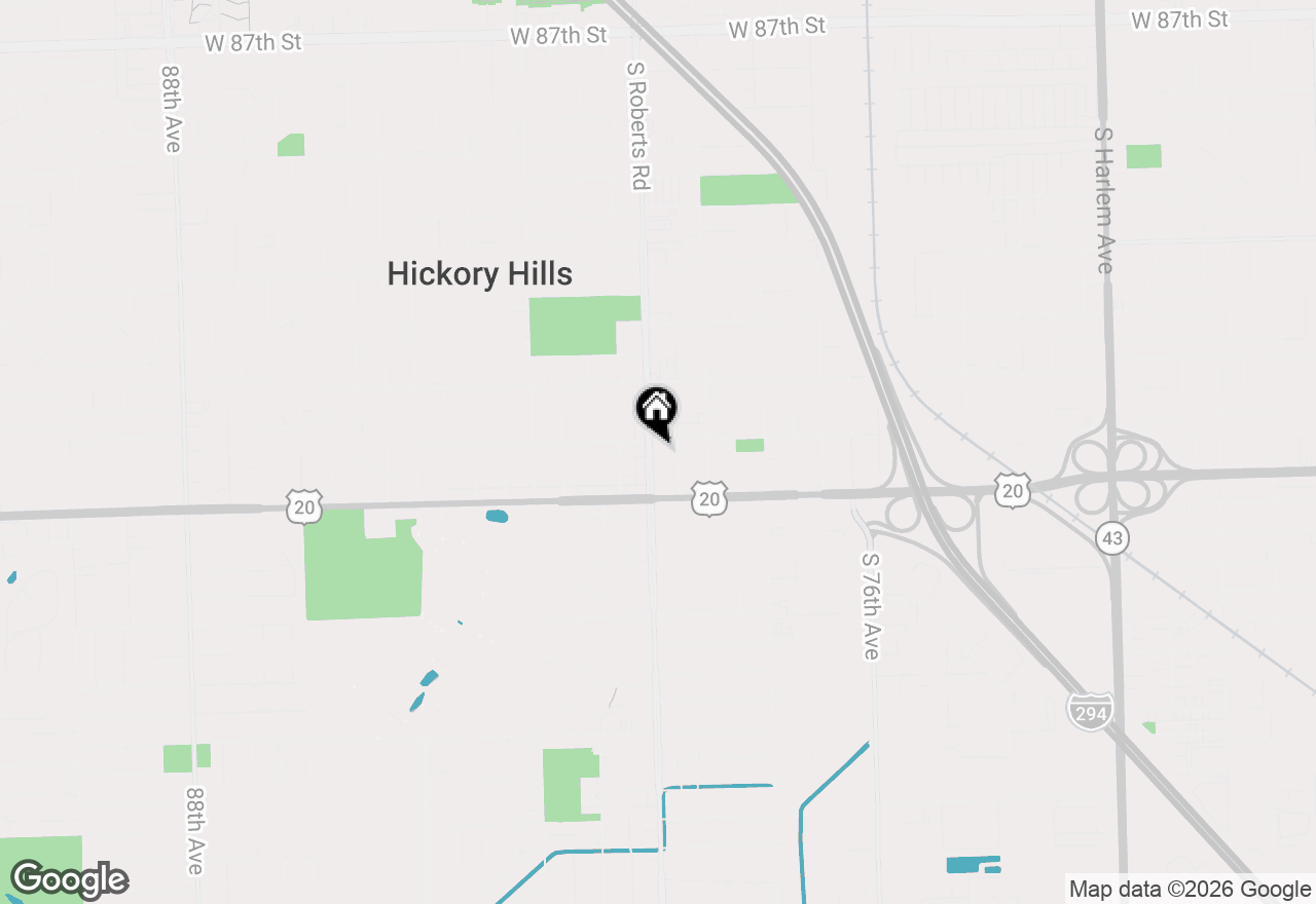 Map of 9407 S Roberts Road #3SE, Hickory Hills, IL 60457
