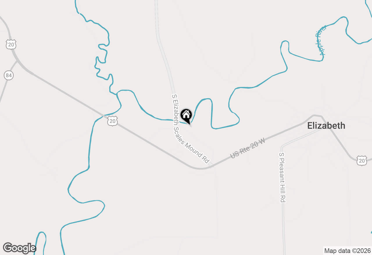 Map of 3503 S Ebys Mill Road, Elizabeth, IL 61028