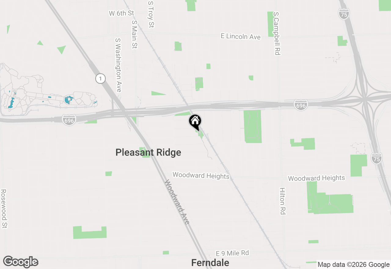 Map of 81 Wellesley Drive, Pleasant Ridge, MI 48069