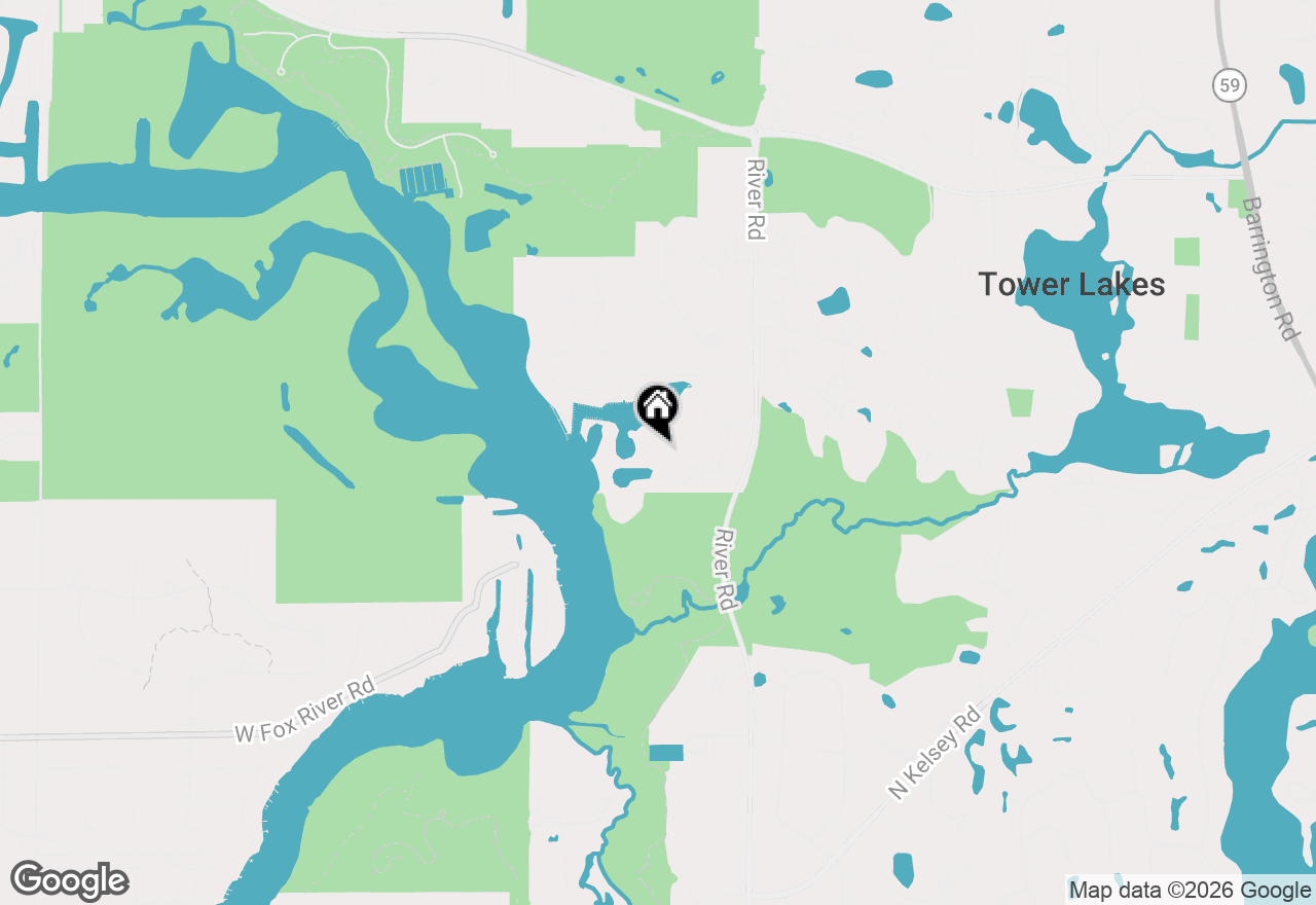 Map of 25216 River Road, Lake Barrington, IL 60010