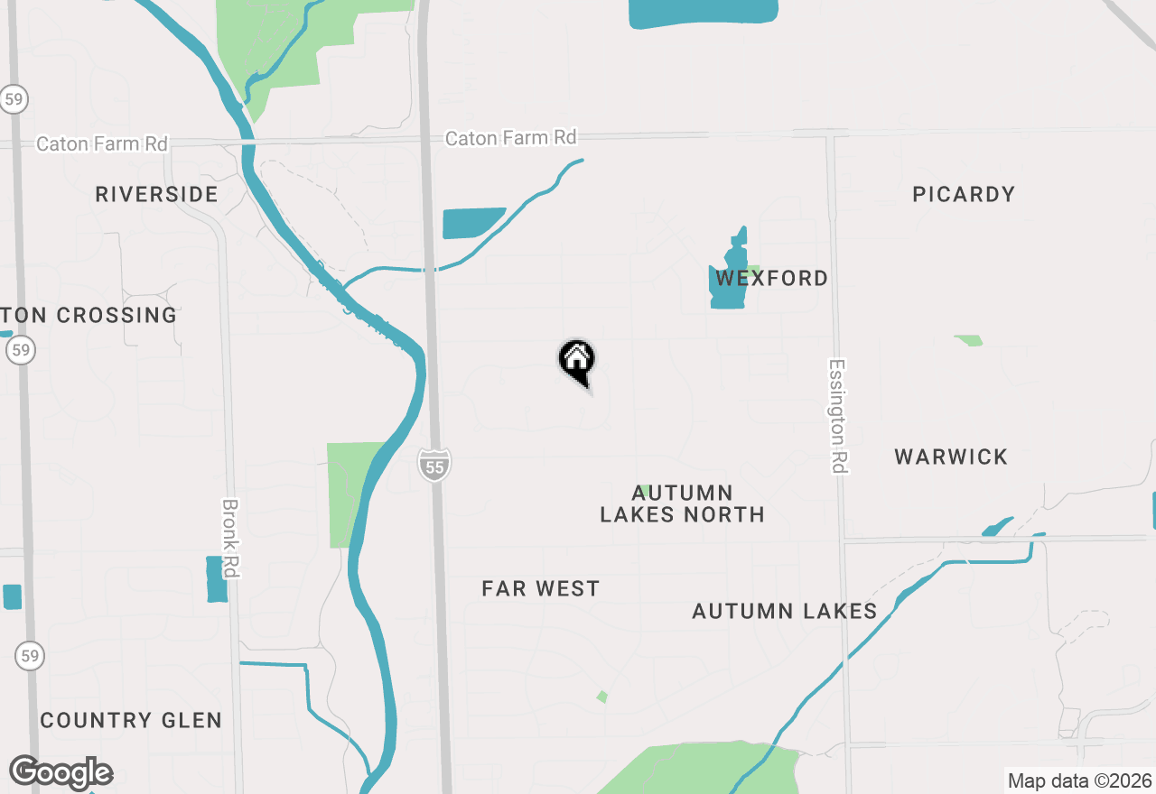 Map of 1811 Brockway Pond Court, Joliet, IL 60431