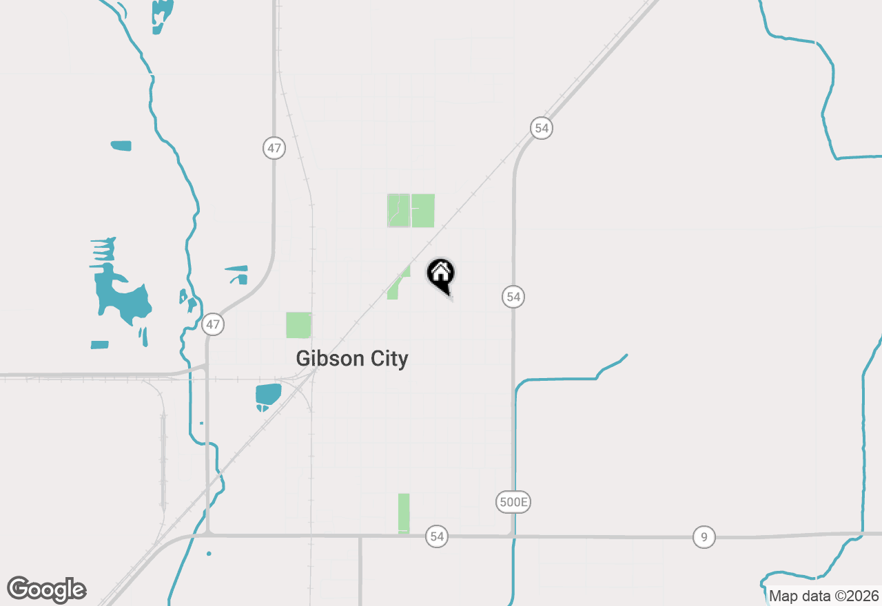Map of 310 N Melvin Street, Gibson City, IL 60936
