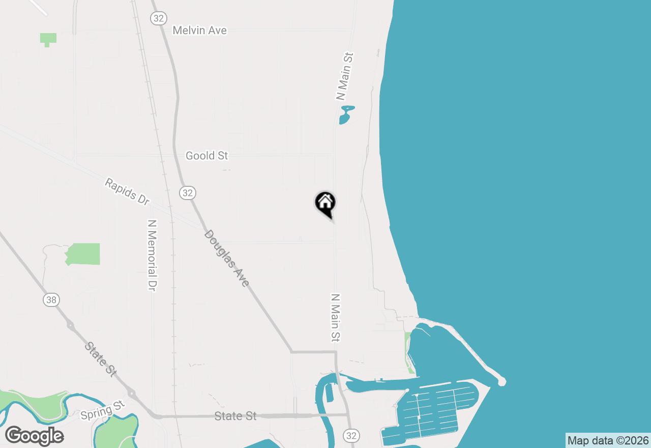 Map of 1801 N Wisconsin St #UPPER, Racine, WI 53402