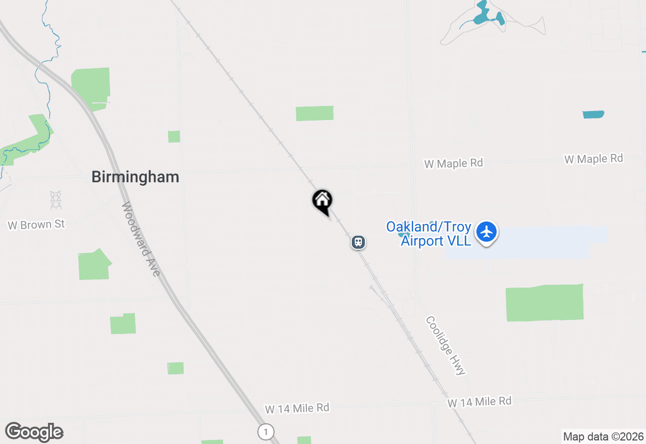 Map of 531 Graten Street, Birmingham, MI 48009