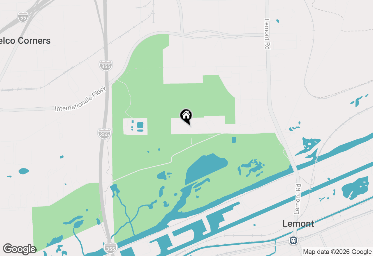 Map of 1432 Oak Bluff Lane, Lemont, IL 60439