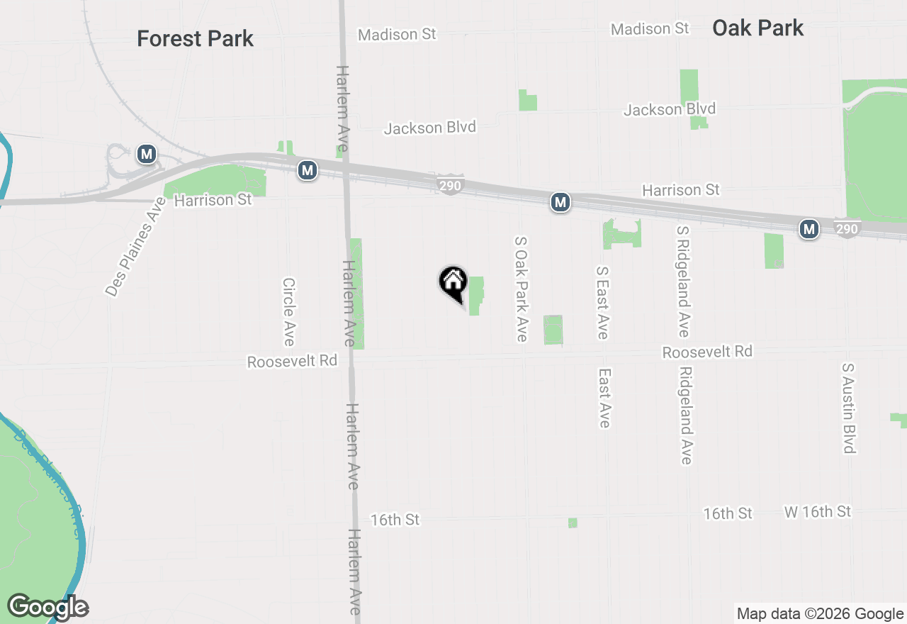 Map of 1143 Clinton Avenue, Oak Park, IL 60304