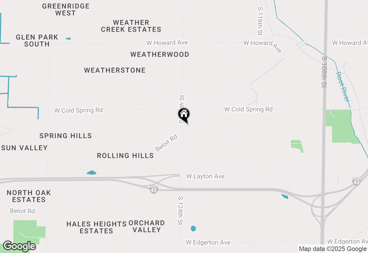 Map of 4400 S 124th St, Greenfield, WI 53228