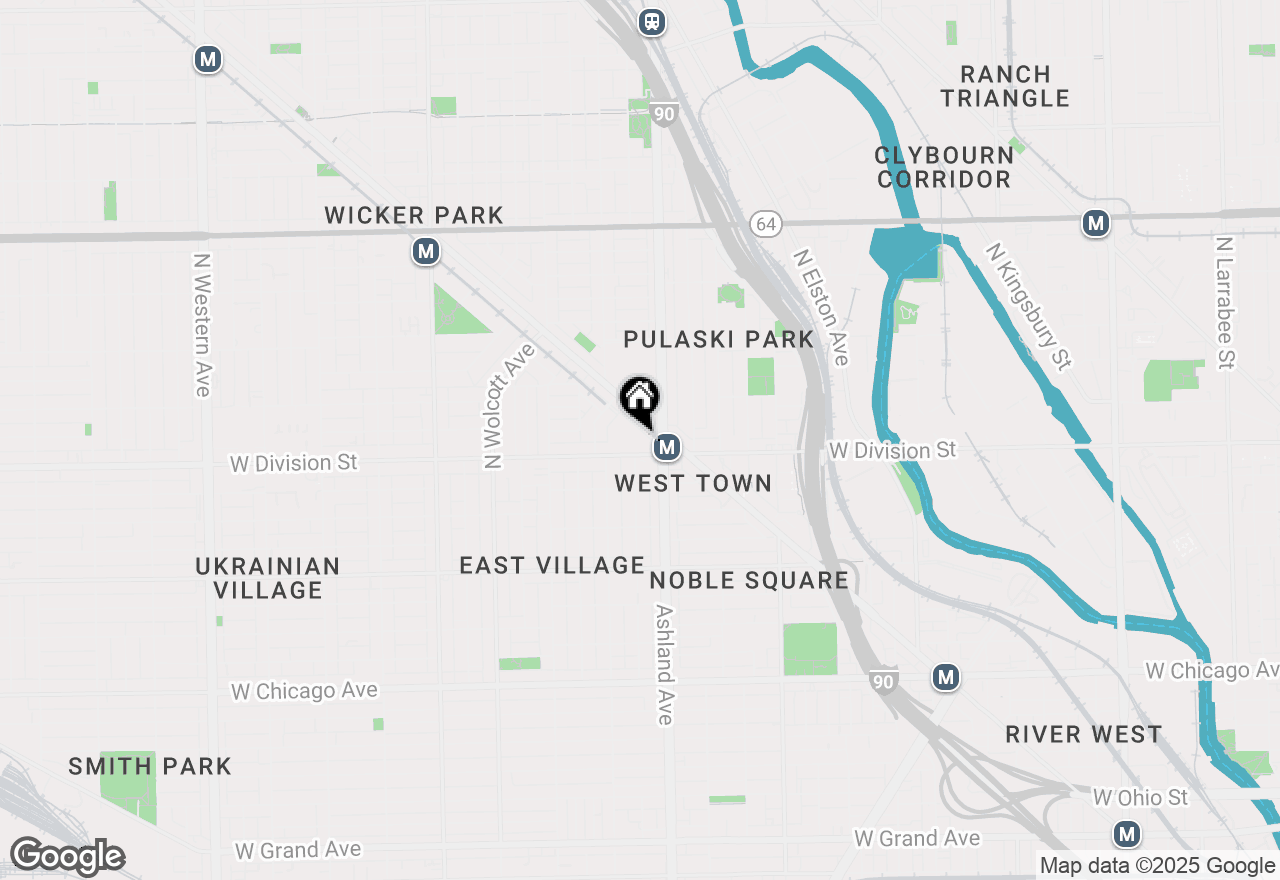 Map of 1624 W Division Street #403, Chicago, IL 60622