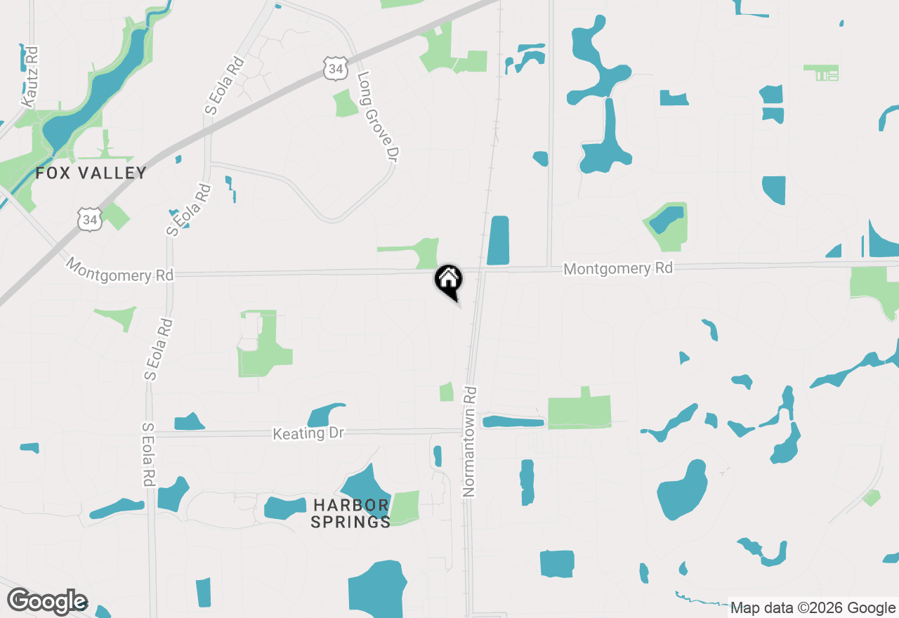 Map of 1371 Andover Drive, Aurora, IL 60504