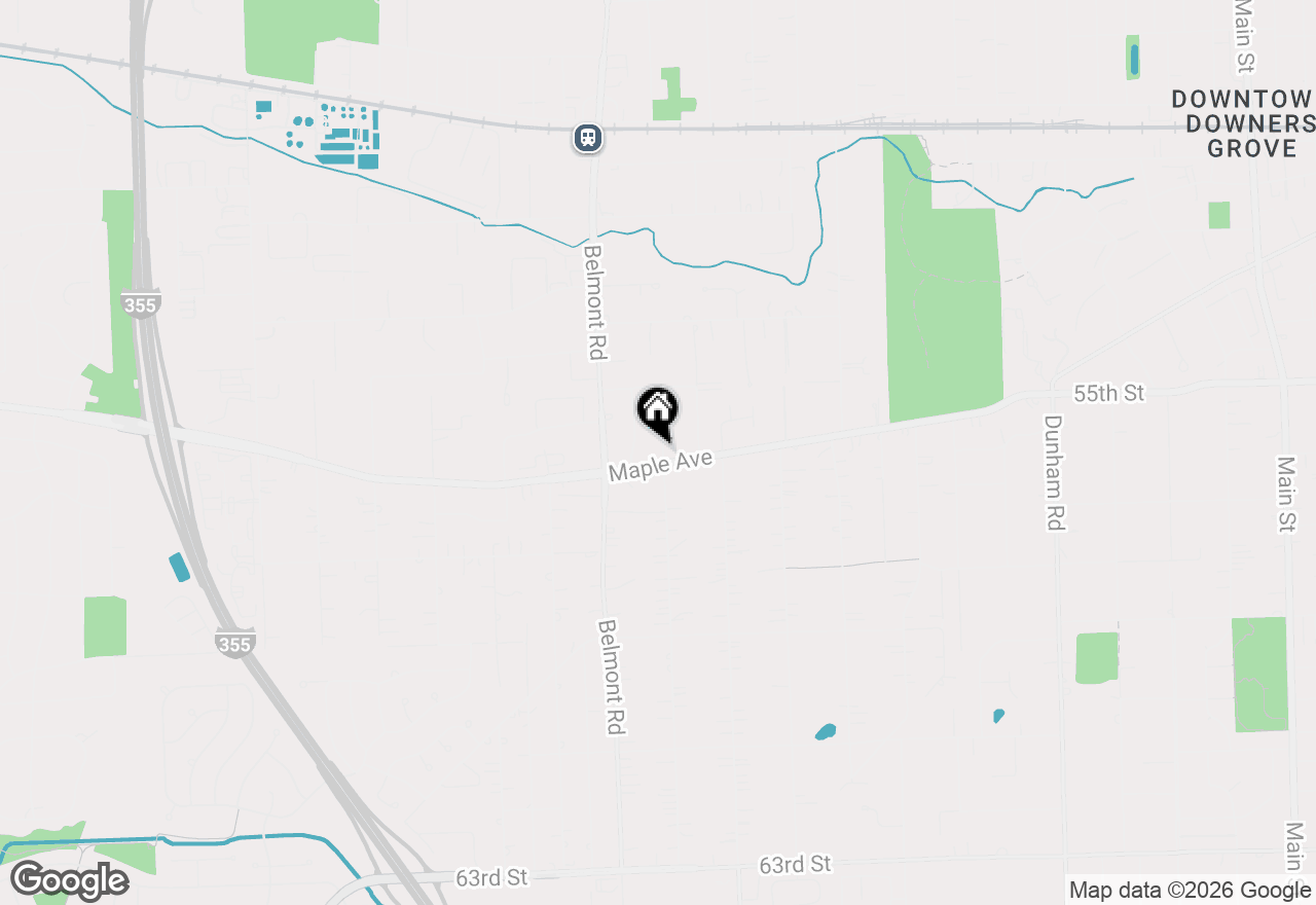 Map of 5522 Pershing Avenue, Downers Grove, IL 60515