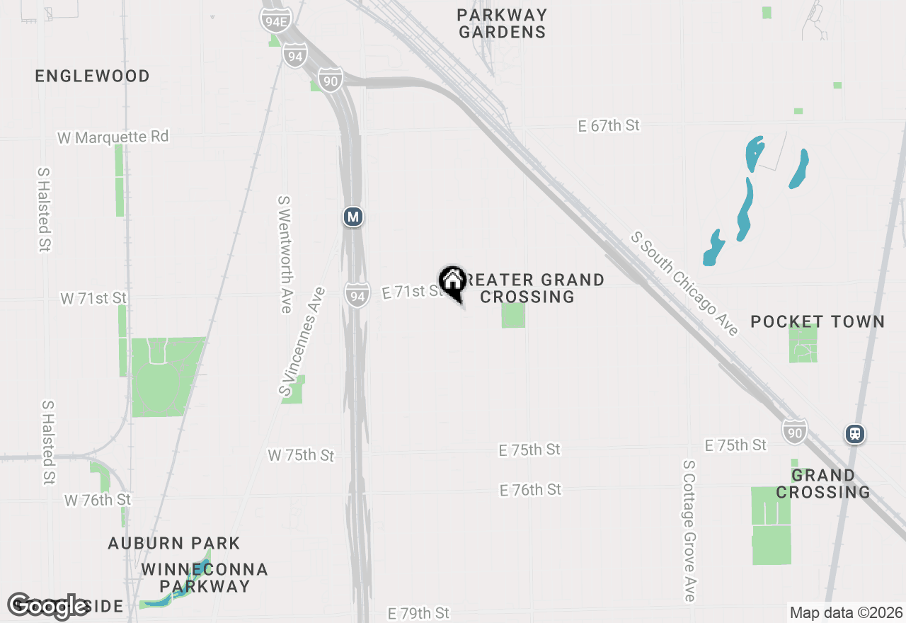 Map of 7133 S Indiana Avenue, Chicago, IL 60619