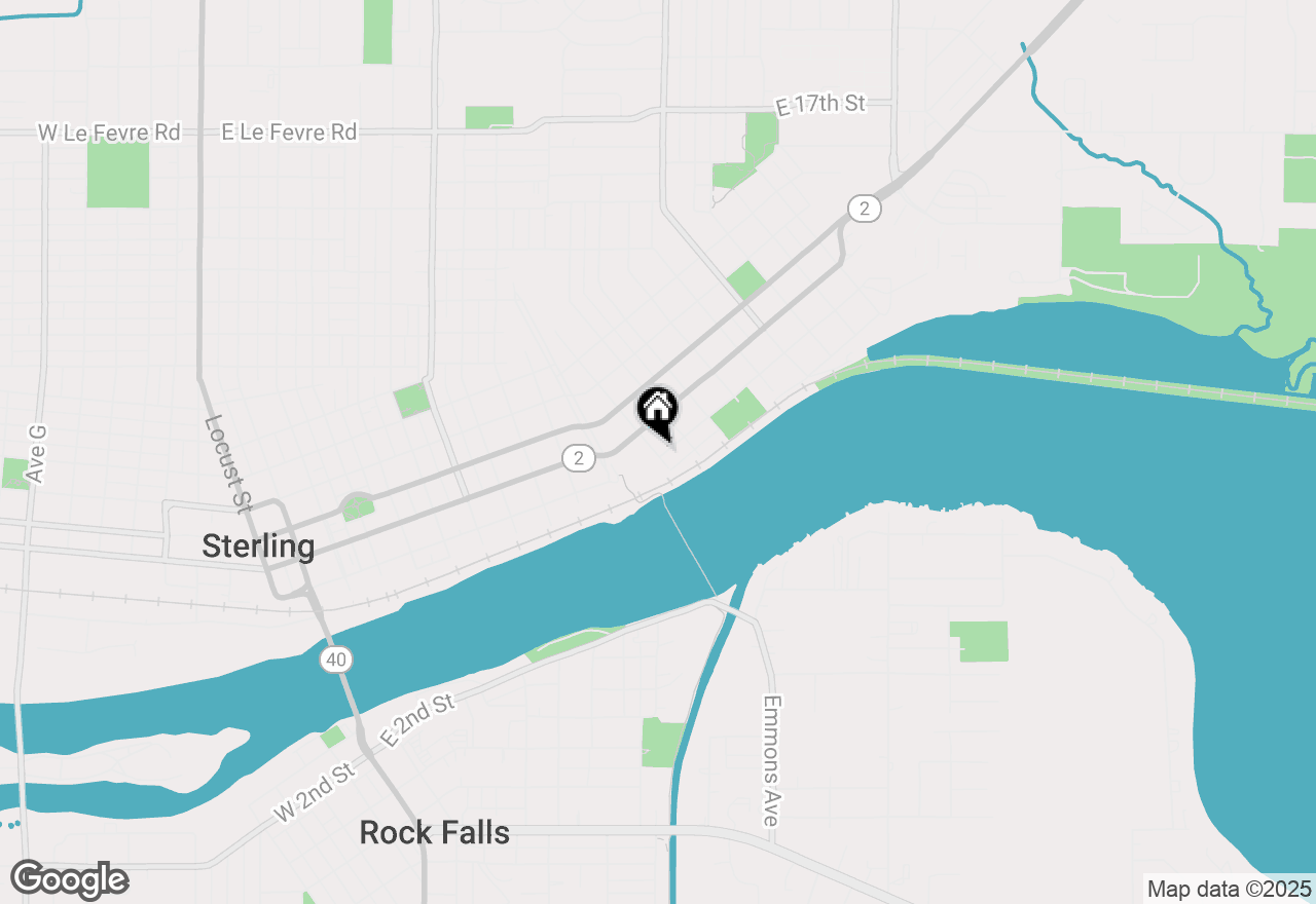 Map of 202 11th Avenue, Sterling, IL 61081