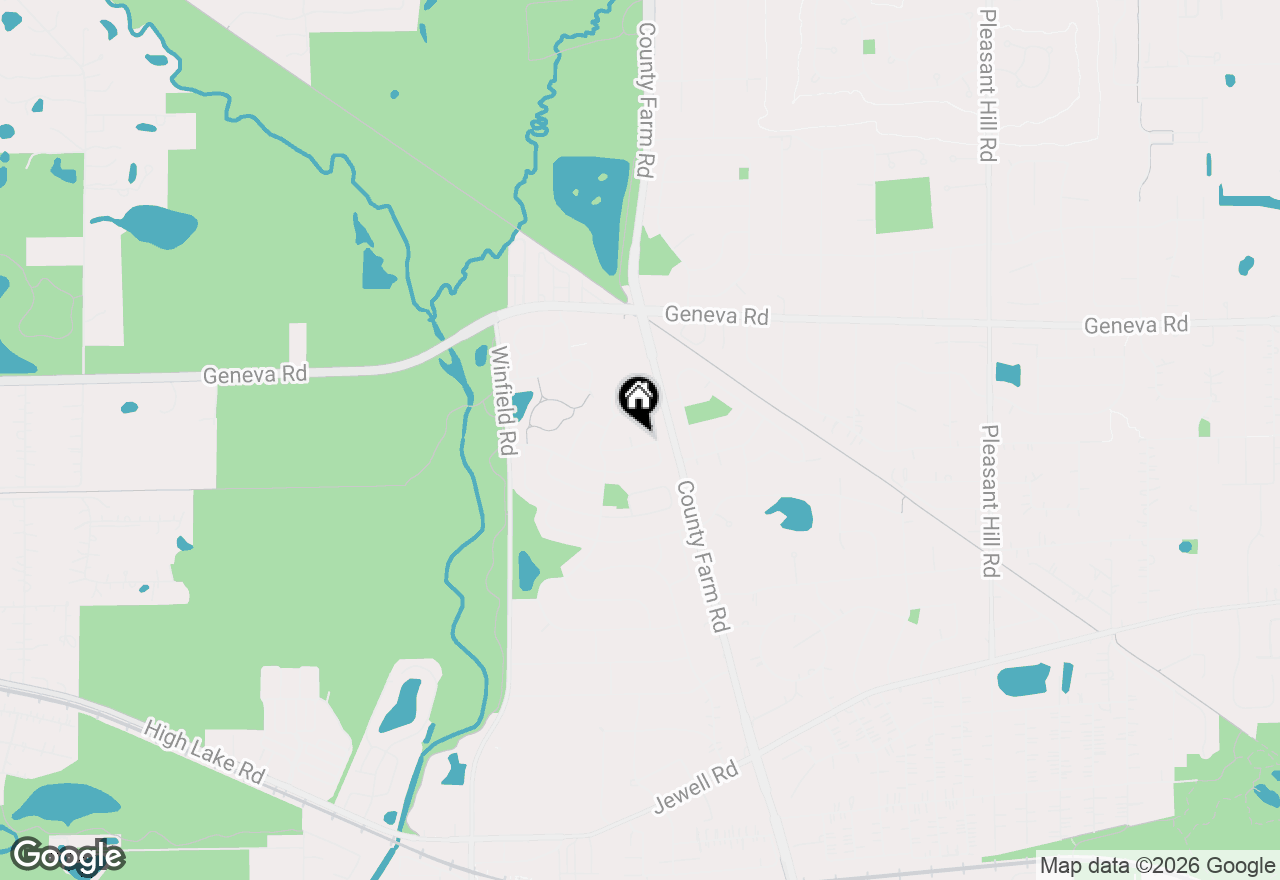 Map of 27W214 Heather Lane, Winfield, IL 60190