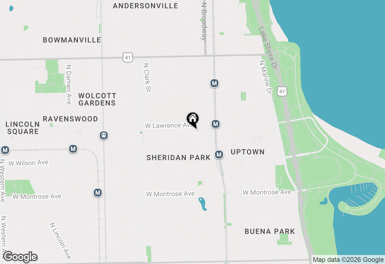 Map of 4738 N Magnolia Avenue #2, Chicago, IL 60640