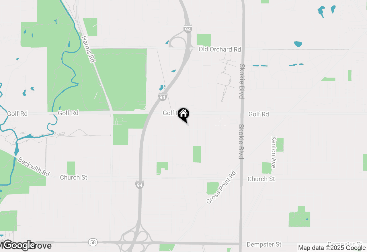 Map of 9508 Leamington Avenue, Skokie, IL 60077