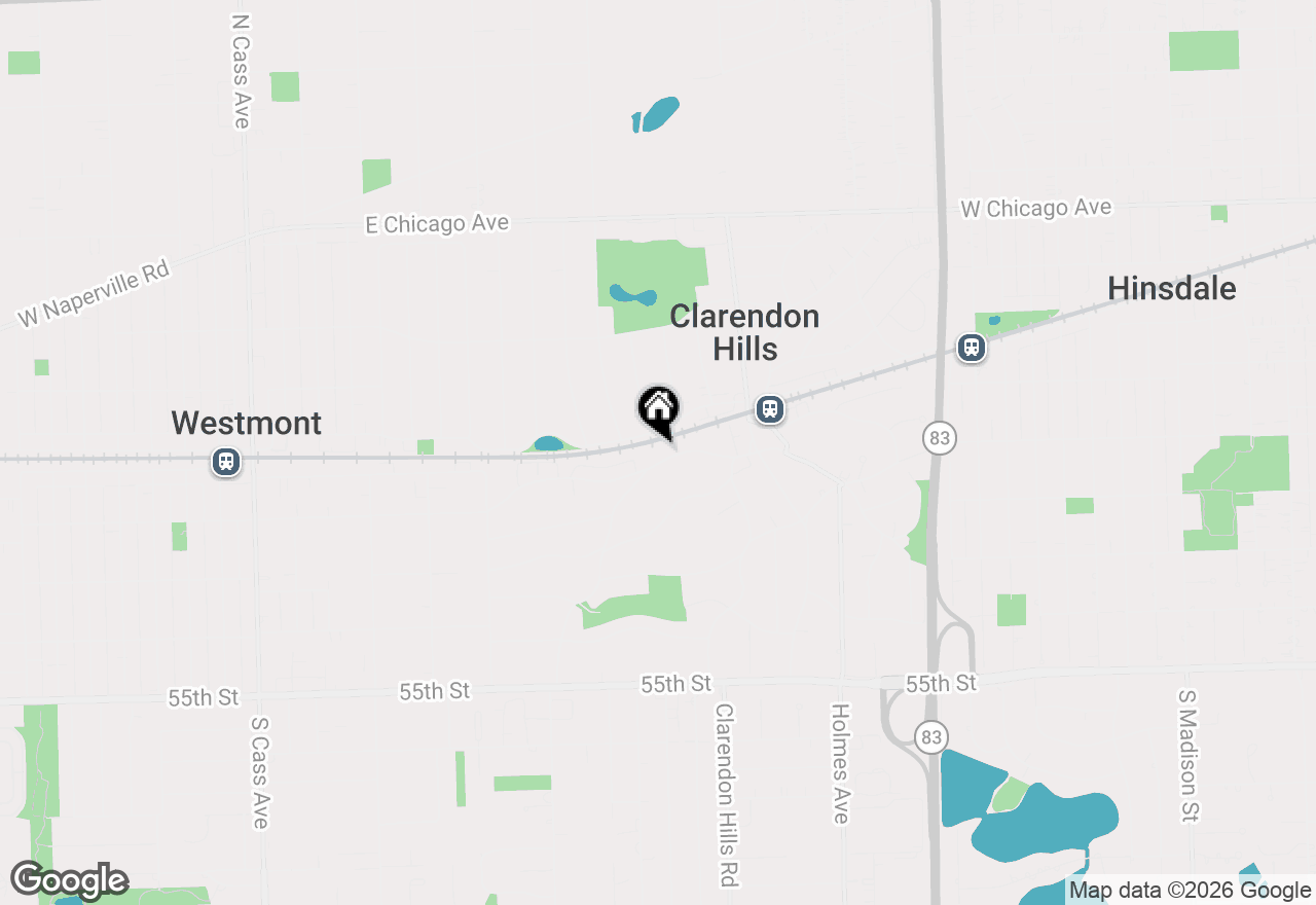 Map of 326 Park Avenue #2, Clarendon Hills, IL 60514