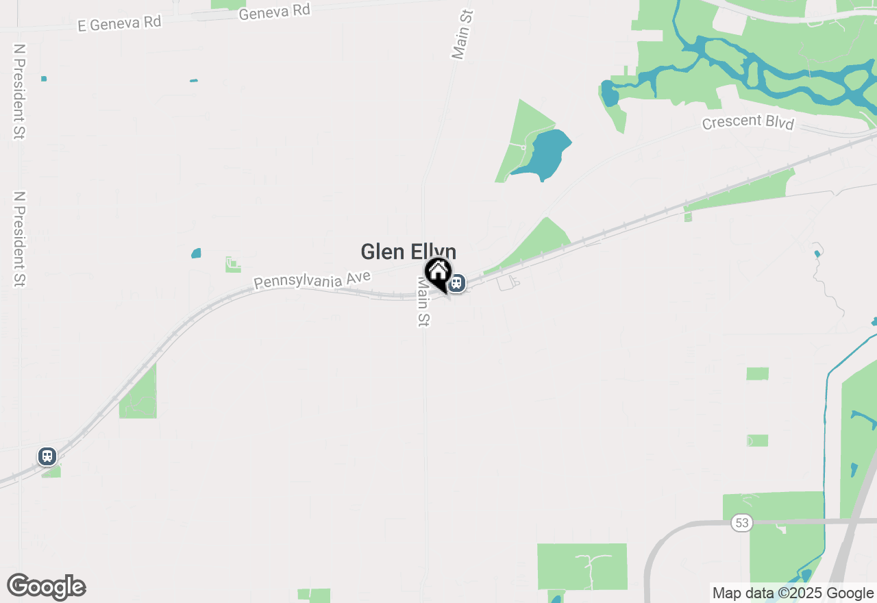 Map of 534 Duane St, Glen Ellyn, IL 60137