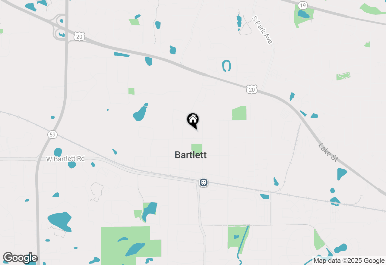 Map of 215 N Oak Avenue, Bartlett, IL 60103