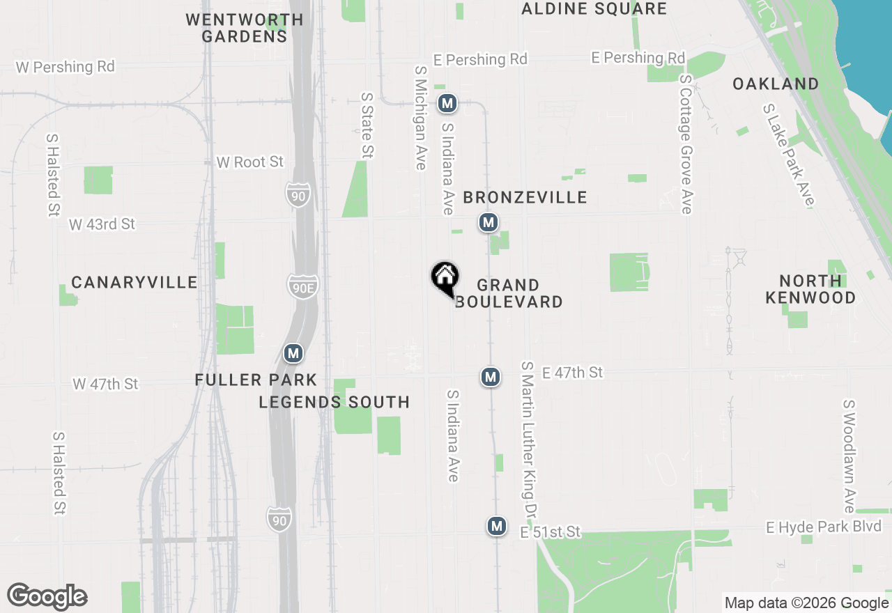Map of 4518 S Indiana Avenue #2, Chicago, IL 60653
