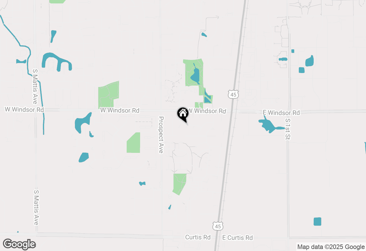 Map of 2501 Melrose Drive, Champaign, IL 61820