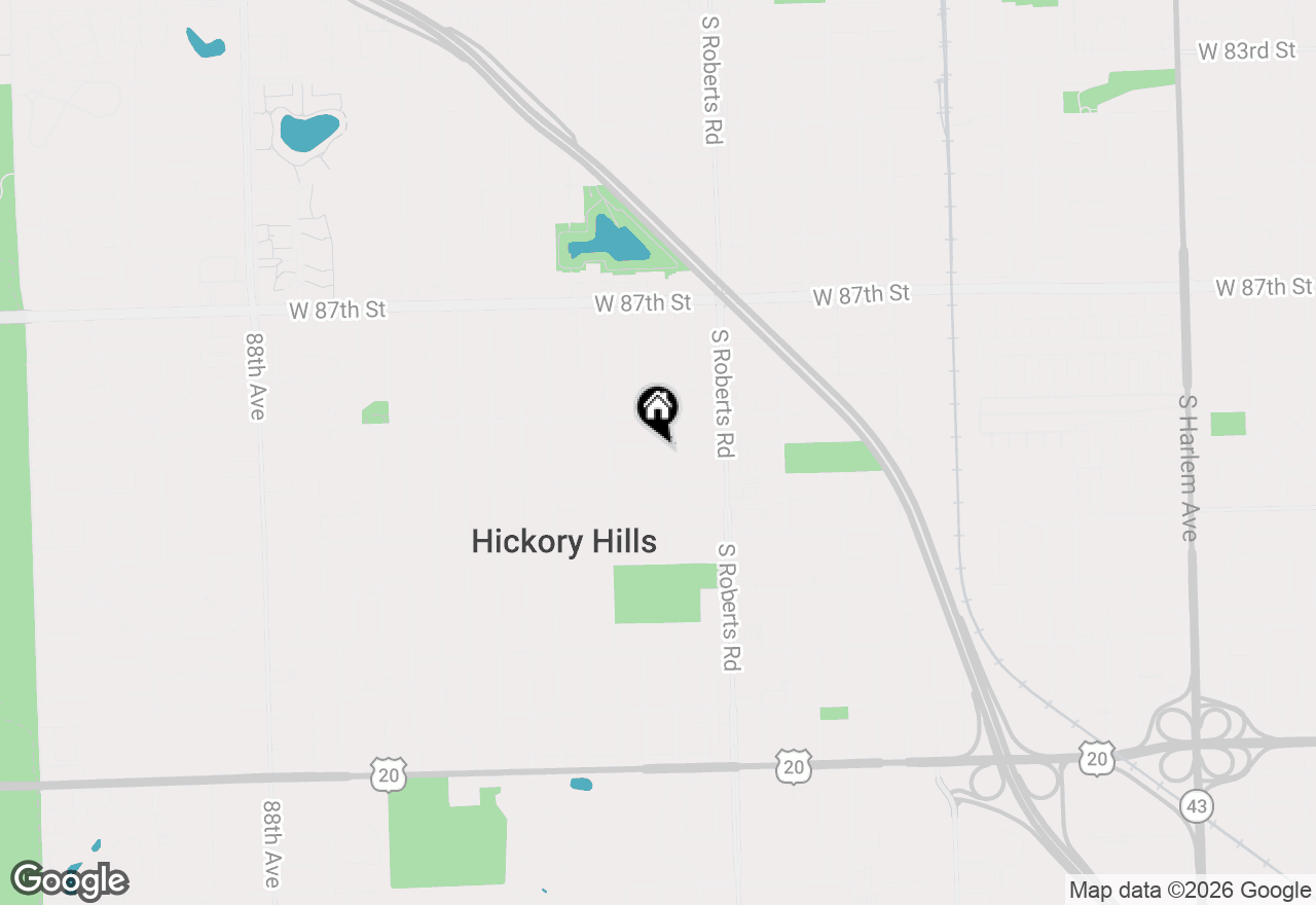Map of 8938 S 81st Avenue, Hickory Hills, IL 60457