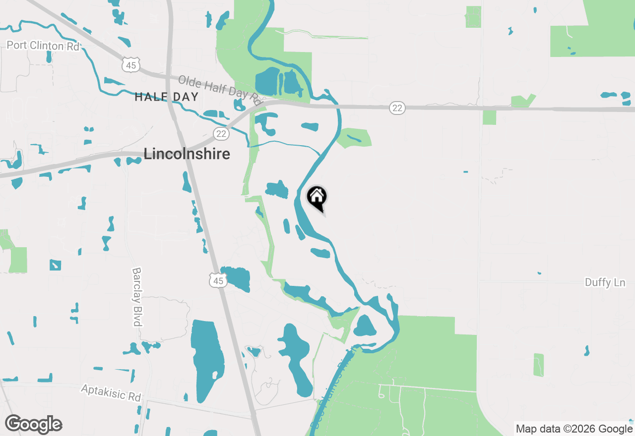 Map of 63 Lincolnshire Drive, Lincolnshire, IL 60069
