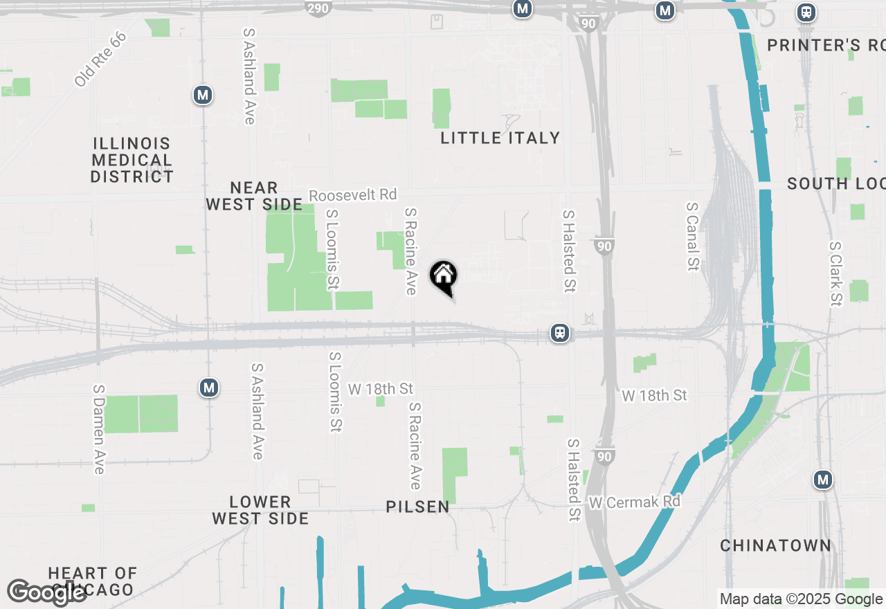 Map of 1110 W 15th Street #407, Chicago, IL 60608