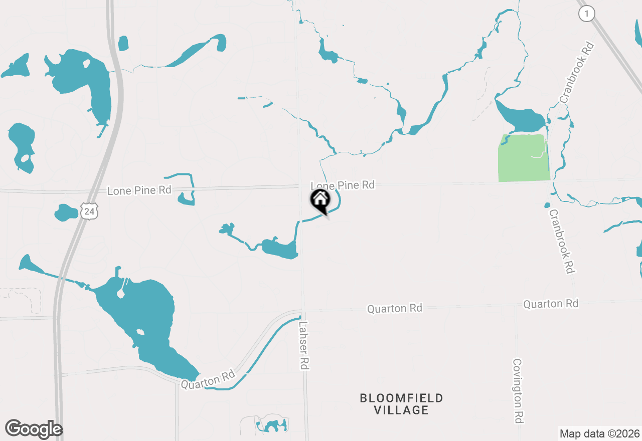 Map of 750 Kennebec Court, Bloomfield Hills, MI 48304