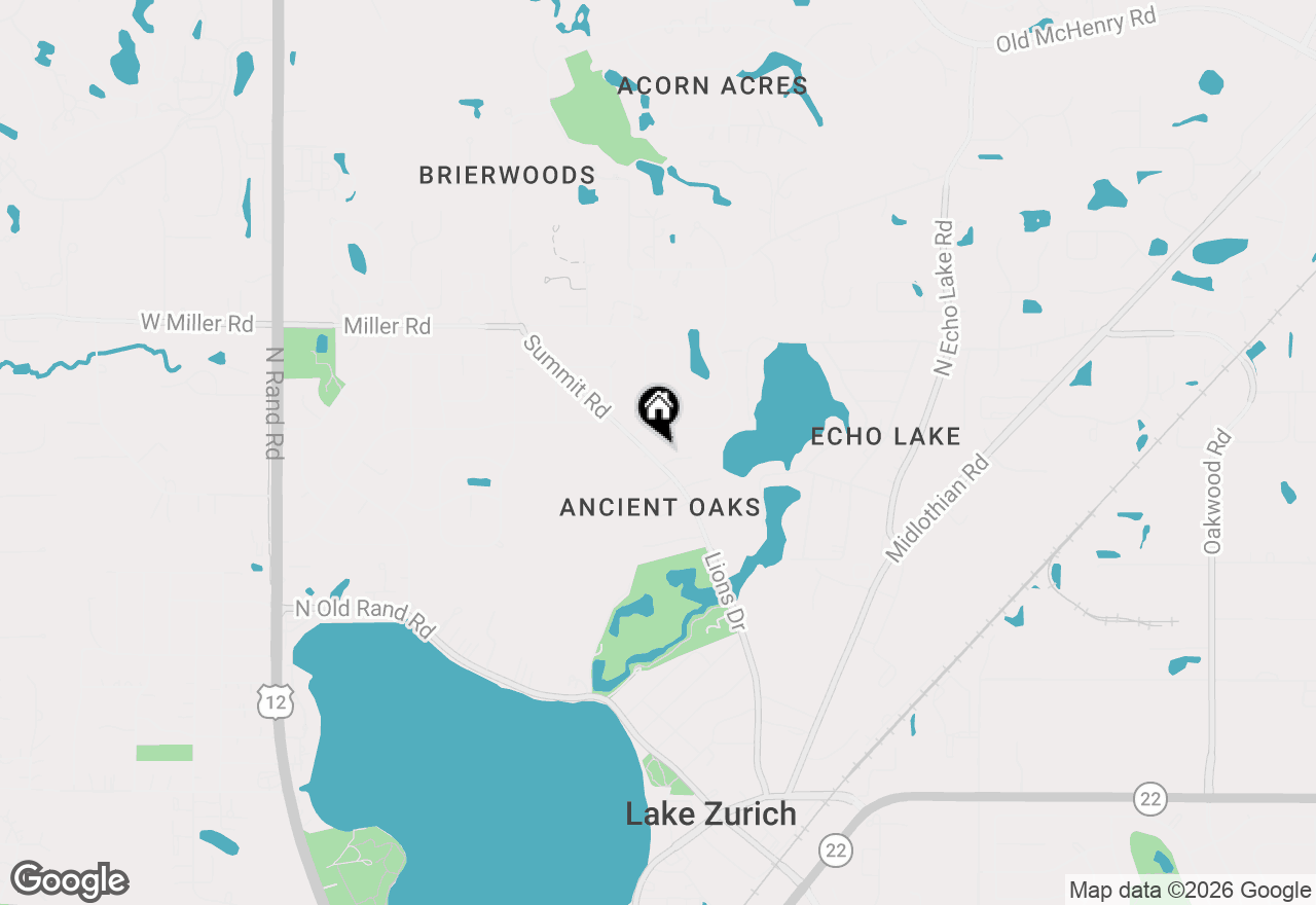 Map of 680 Lions Drive, Lake Zurich, IL 60047