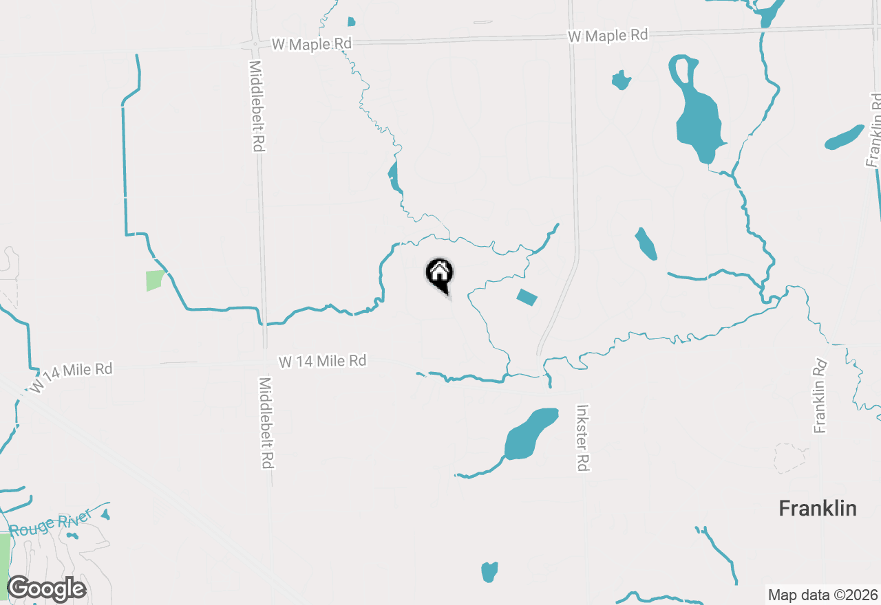 Map of 7250 Cedarcroft Lane, West Bloomfield, MI 48322