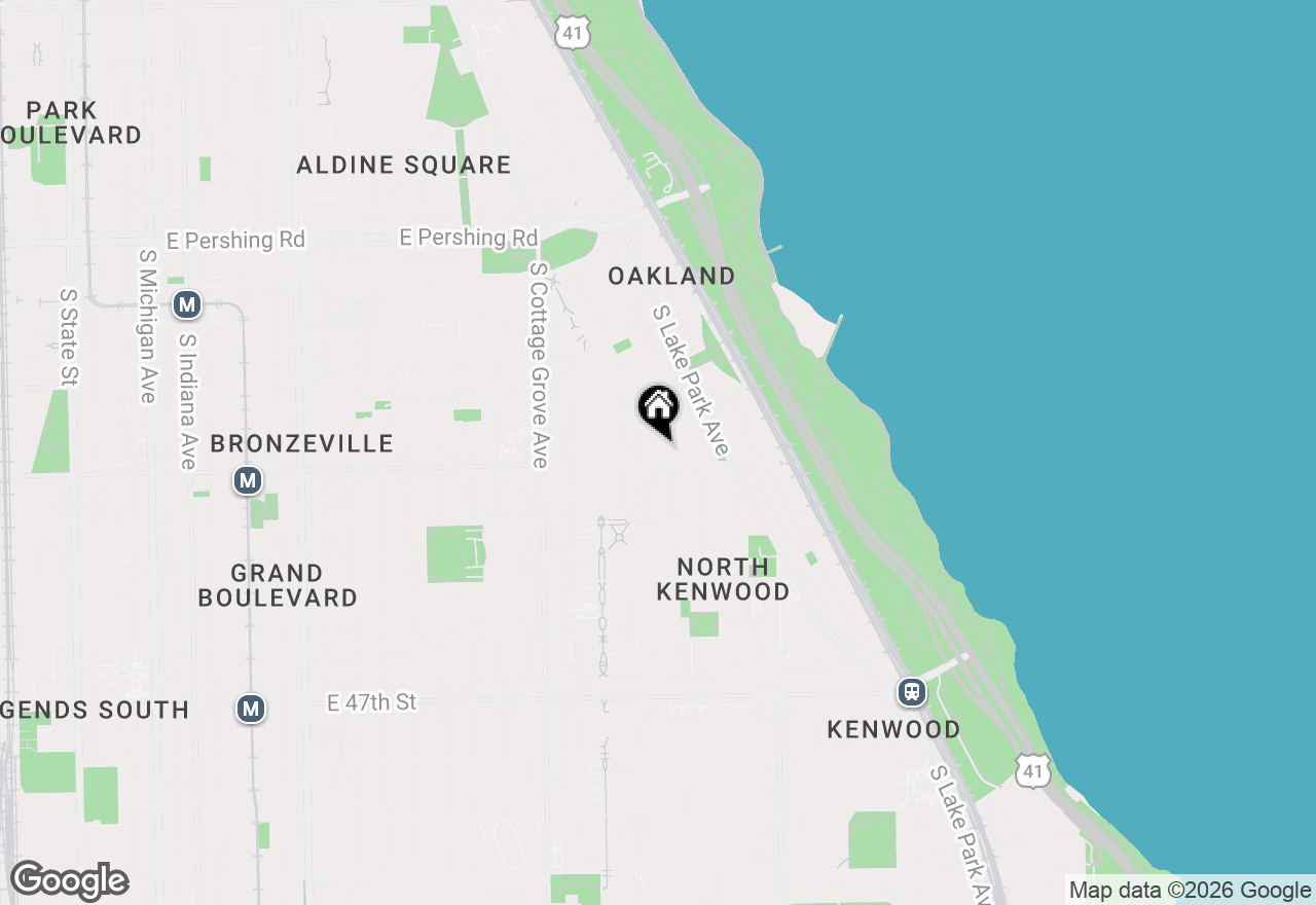 Map of 4226 S Ellis Avenue #4S, Chicago, IL 60653