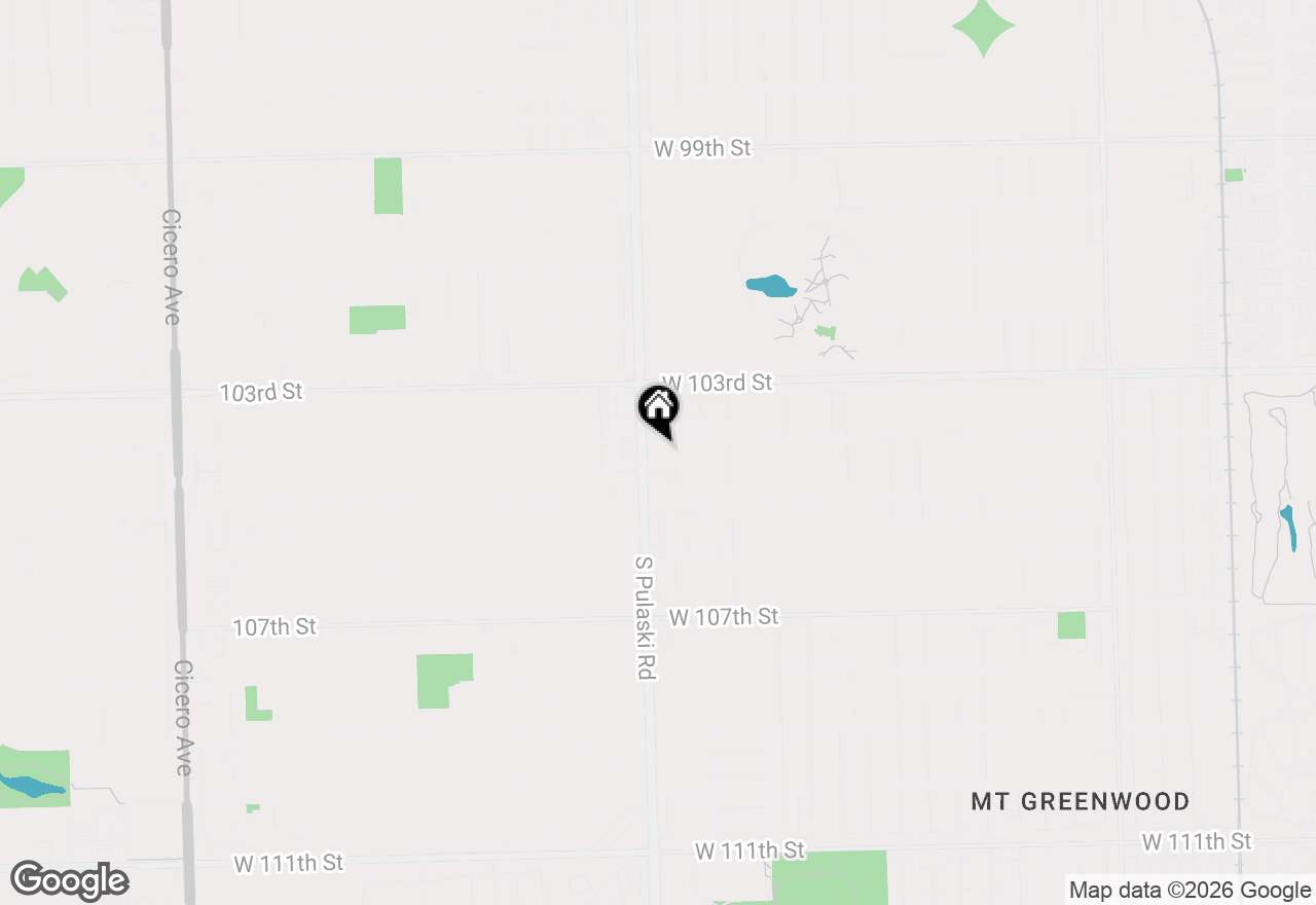 Map of 3955 W 104th Street #2B, Chicago, IL 60655