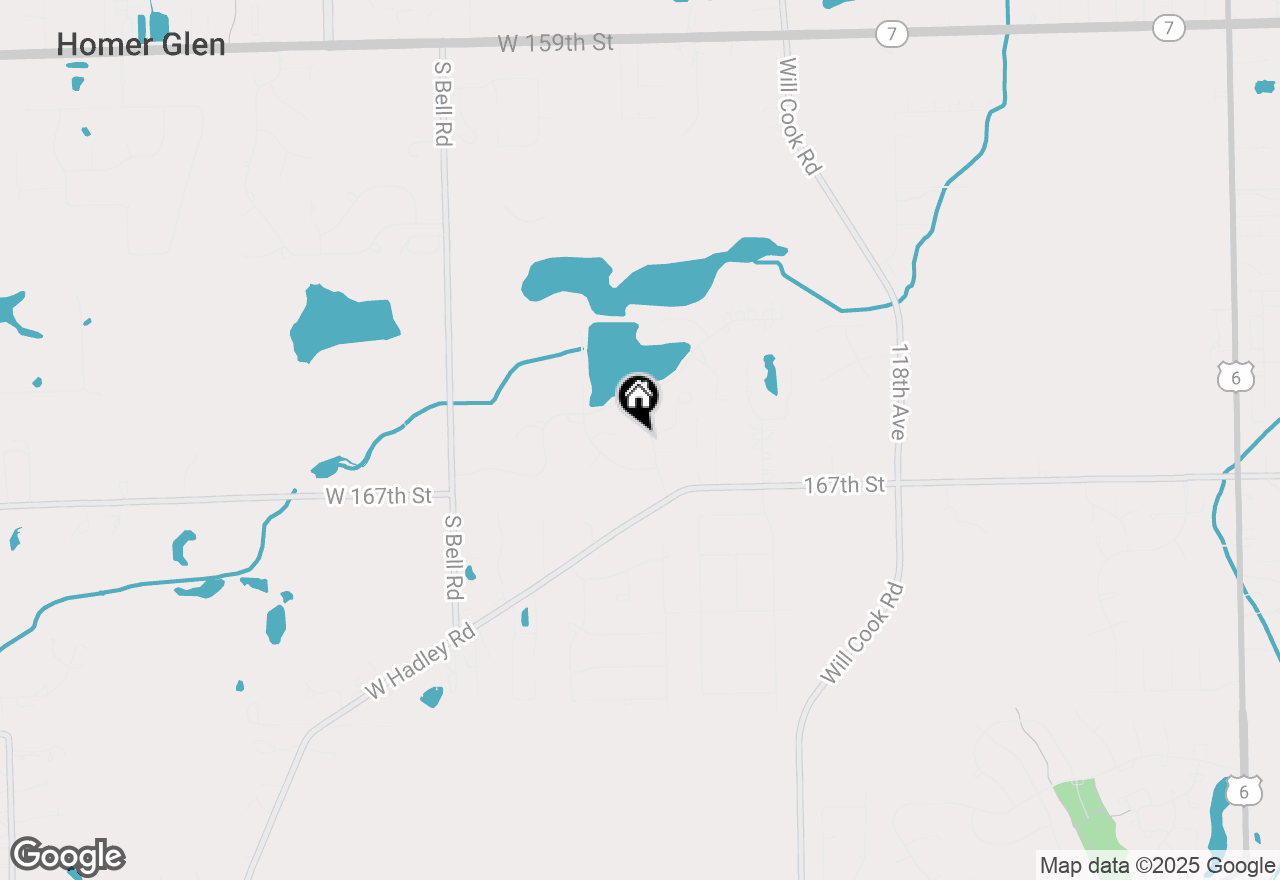 Map of 16612 S Catawba Road, Homer Glen, IL 60491