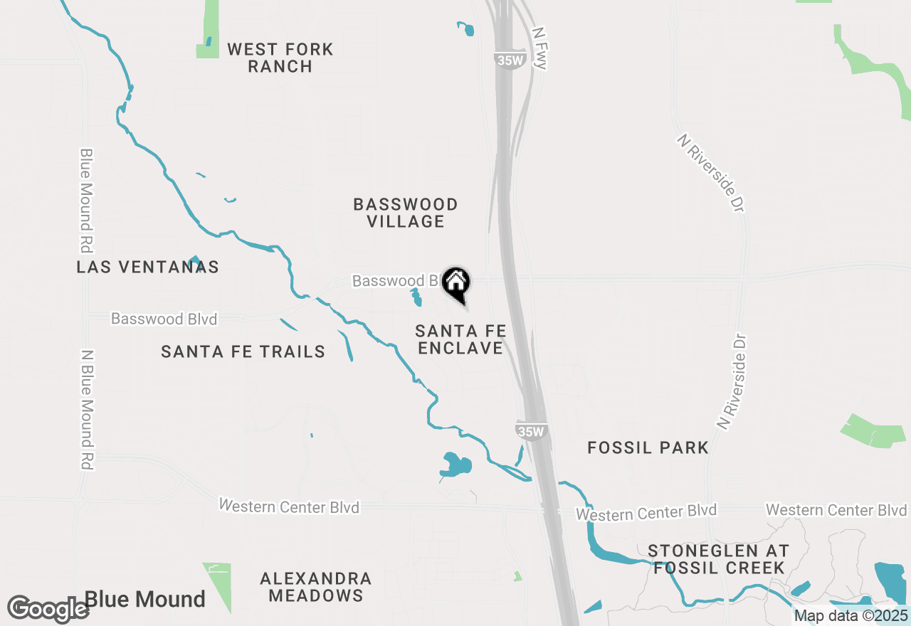 Map of 7228 Old Santa Fe Trail, Fort Worth, TX 76131