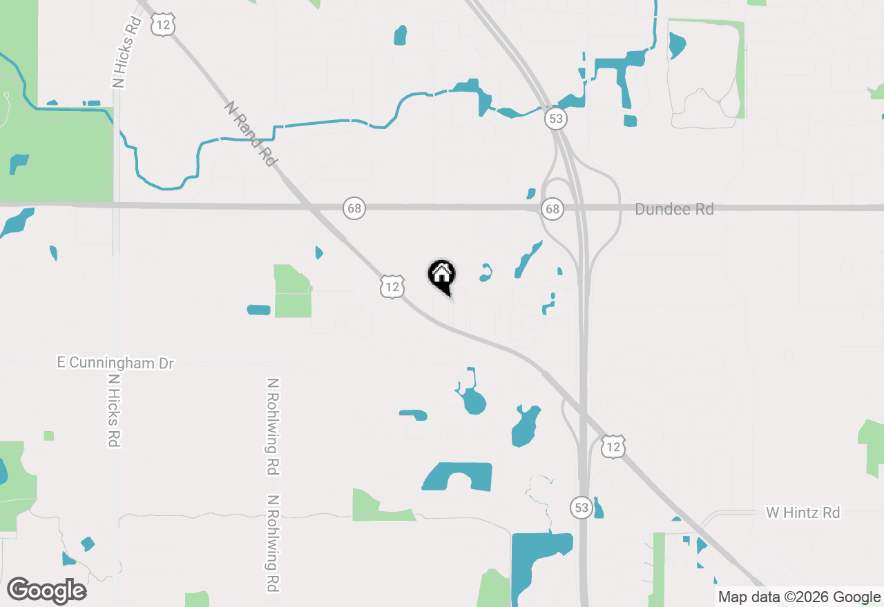 Map of 1321 N Baldwin Court #1D, Palatine, IL 60074