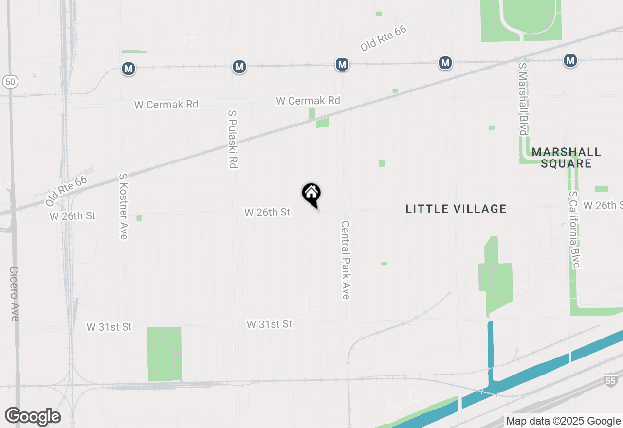 Map of 3711 W 26th Street #2F, Chicago, IL 60623