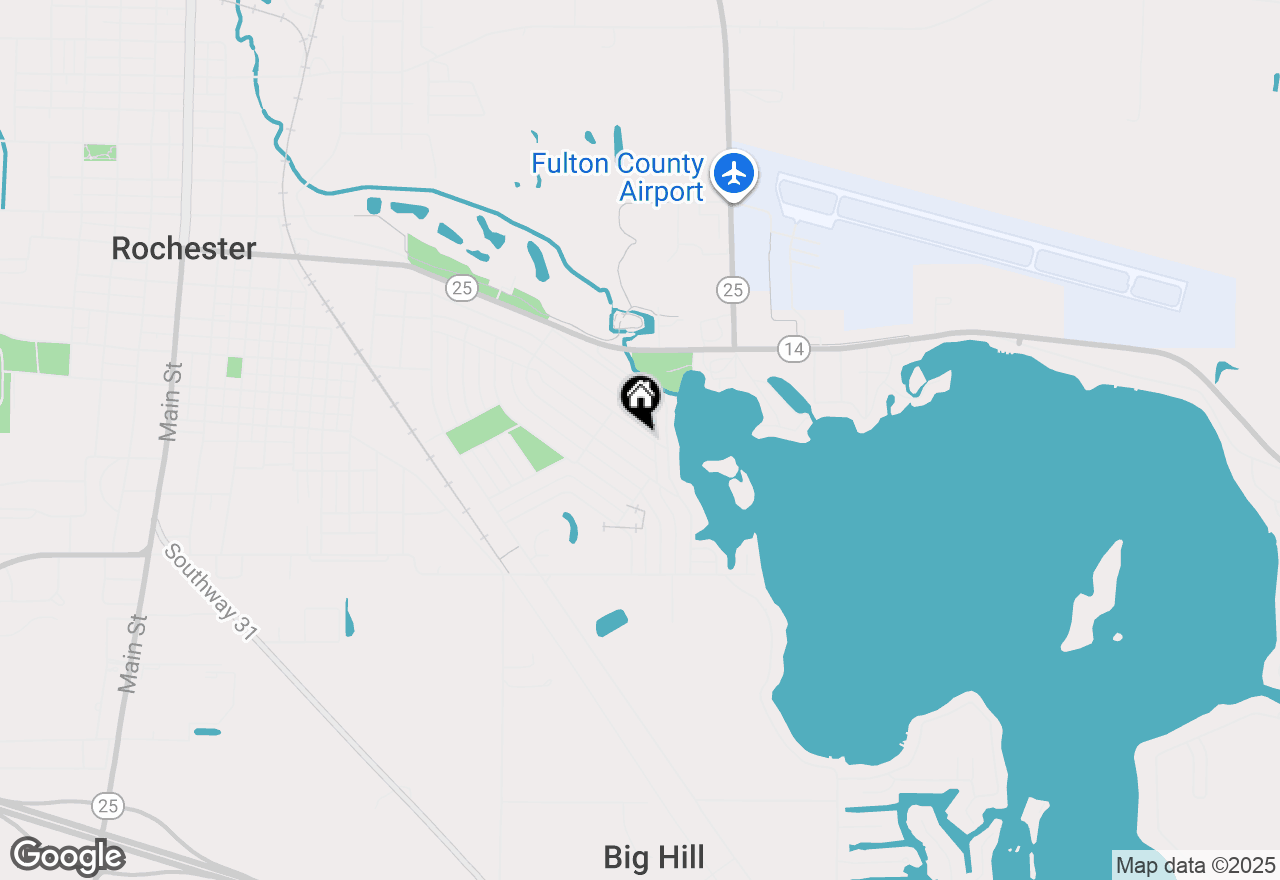 Map of 1319 Jackson Boulevard, Rochester, IN 46975