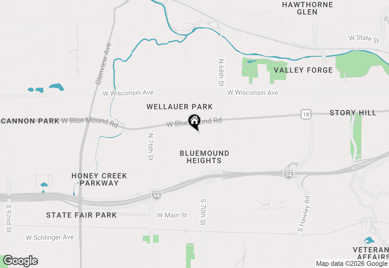 Map of 325 N 71st St, Wauwatosa, WI 53213