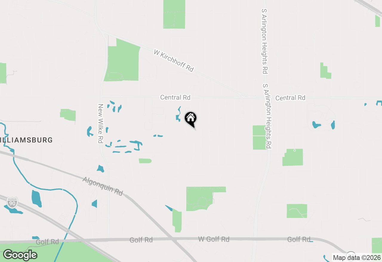 Map of 1132 S Fernandez Avenue, Arlington Heights, IL 60005