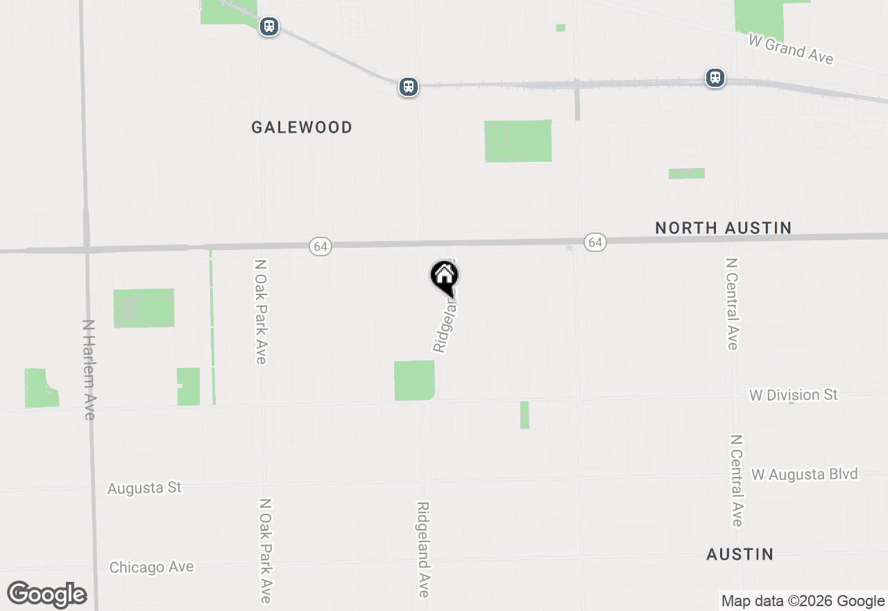 Map of 1115 N Ridgeland Avenue, Oak Park, IL 60302