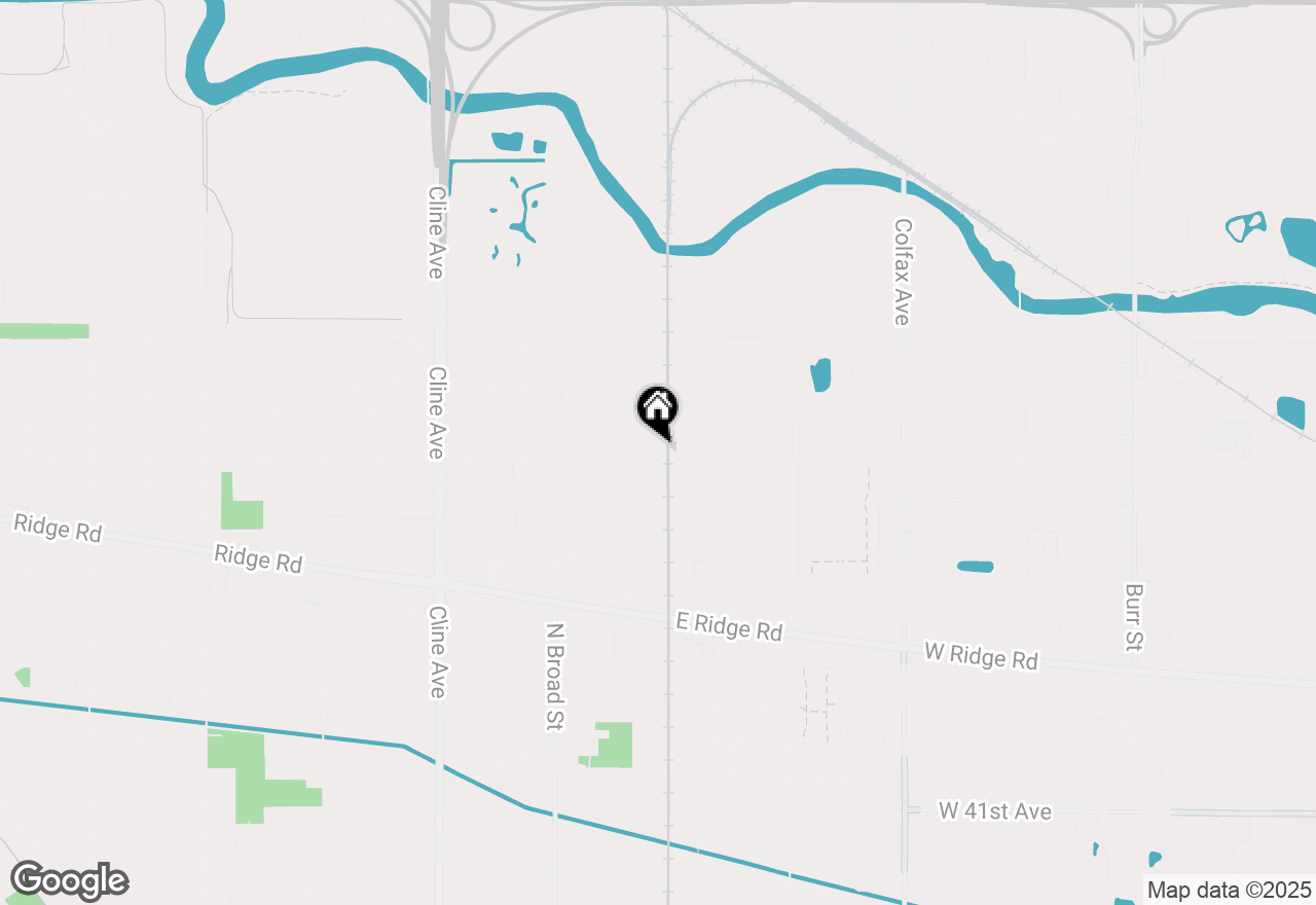 Map of 430 E 35th Avenue, Griffith, IN 46319