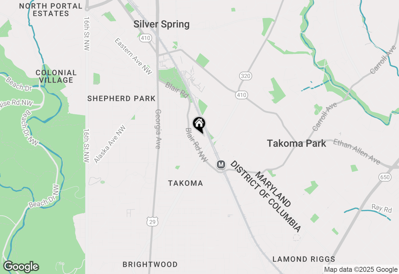 Map of 523 Fern Place Nw, Washington, DC 20012