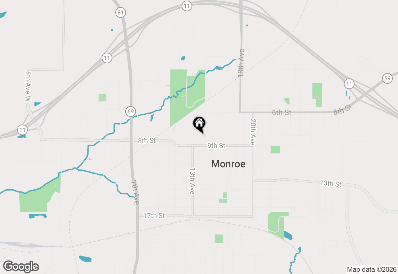 Map of 801 14th Avenue, Monroe, WI 53566