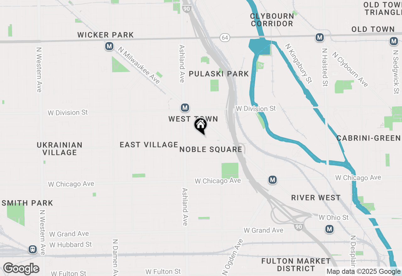 Map of 1503 W Cortez Street #3, Chicago, IL 60642