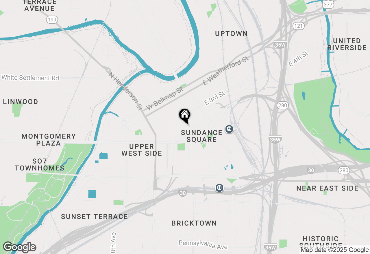 Map of 500 Throckmorton Street #2708, Fort Worth, TX 76102