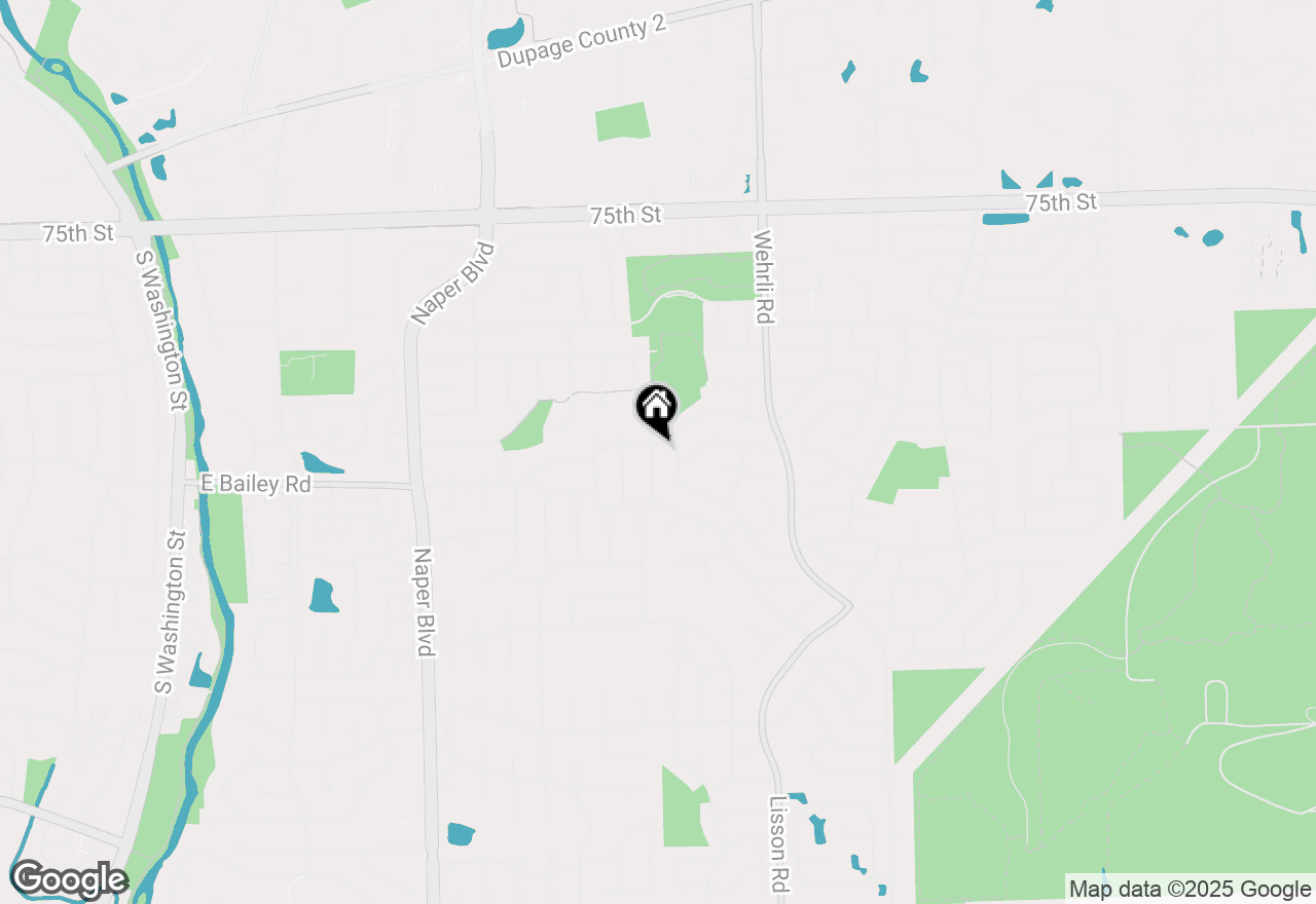 Map of 1250 E Bailey Road, Naperville, IL 60565