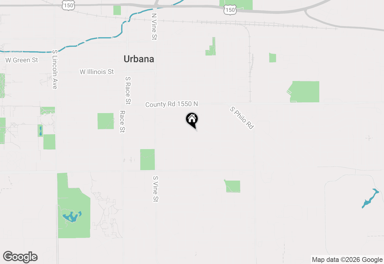 Map of 704 Hawthorne Drive, Urbana, IL 61801